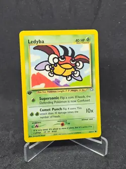 Pokemon Card Ledyba 63/111 Neo Genesis Common 1st Edition - Image 1