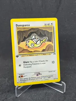 Pokemon Card Dunsparce 54/75 Neo Discovery Common 1st Edition - Image 1
