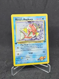 Pokemon Card Misty's Magikarp 88/132 Gym Challenge Common 1st edition - Image 1