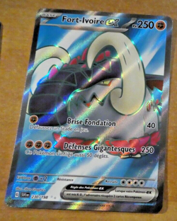 POKEMON FRANCAISE CARD HOLO CARTE Fort-Ivoire Ex Full Art 230/198 EV FR NM 2023 - Image 1