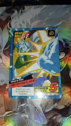 Carte Dragon Ball GT Grand Combat Part 9 832 Power Level Super battle card Z - Image 1