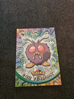 #48 Venonat Topps Pokemon Card Tv Animation Edition Blue Logo - Image 1