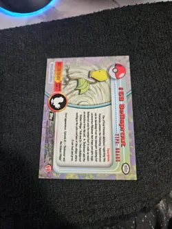 BELLSPROUT #69 - BLACK LOGO - NON-HOLO - Series 1 - TOPPS POKEMON CARD - Image 2