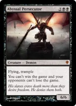 Abyssal Persecutor - Foil Magic mtg Moderate Play, English Worldwake x1 - Image 1
