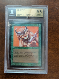 MTG Magic The Gathering Legends Subdue BGS Grade 9.5 1994 - Image 1