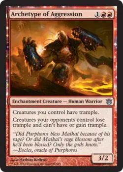 Archetype of Aggression - Light Play MTG Born of the Gods - Image 1