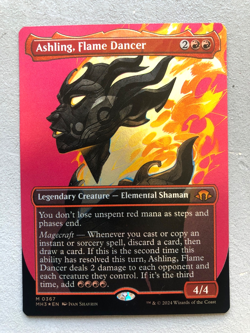 Mtg Carte Magic MH3 Modern Horizons 3 Ashling Flame Dancer Borderless FOIL NM - Image 1