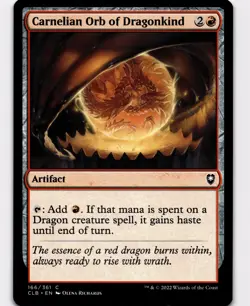 Carnelian Orb of Dragonkind C Commander Legends: Battle for Baldur's Gate 166 CL - Image 1