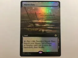 MTG Modern Horizons 2 MARSH FLATS Extended Art Foil NM (3037) Graded Power - Image 1