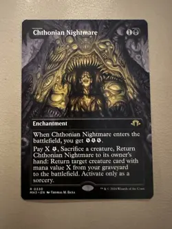 MTG - Chthonian Nightmare Borderless - Modern Horizons 3 - NM - Image 1