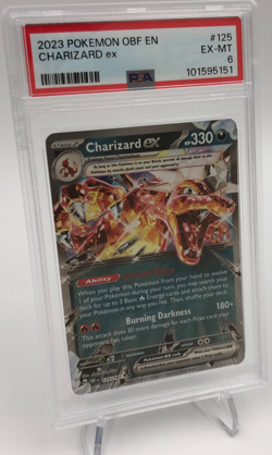 2023 POKEMON OBF EN Trading Card CHARIZARD ex #125/197 OBSIDIAN FLAMES PSA 6 - Image 1