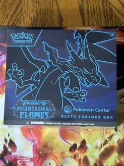 Phantasmal Flames Pokemon Center Elite Trainer Box ETB SEALED SHIPS FAST ACRYLIC - Image 1