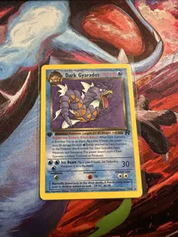 VTG Pokemon TCG Dark Gyarados 25/82 1st Edition Team Rocket Non-Holo Rare - Image 1