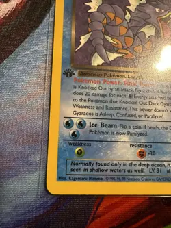 VTG Pokemon TCG Dark Gyarados 25/82 1st Edition Team Rocket Non-Holo Rare - Image 5