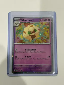 Pokemon Whimsicott #019 Phantasmal Flames Black Star PROMO Rare Foil Holo - Image 1