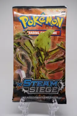 Pokemon TCG XY Steam Siege Booster Pack Xerneas BREAK Art Factory Sealed 10 Card - Image 1