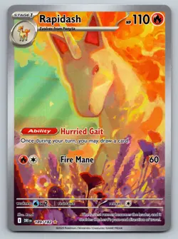 Rapidash 189/182 Illustration Rare (IR) - Pokemon Destined Rivals NM - Image 1