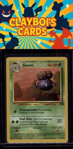 Gloom Jungle Pokemon 37/64 Vintage Uncommon Near Mint or Better - Image 1