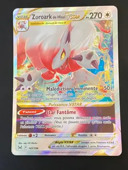 CARTE POKEMON ZOROARK DE HISUI VSTAR 147/196 FR ULTRA EB ORIGINE PERDUE - NEUF - Image 1