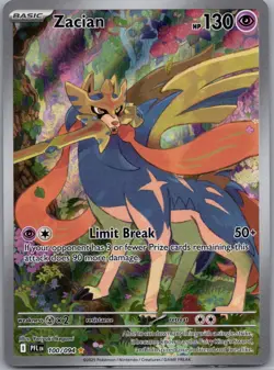 Zacian 100/094 Full Art - Phantasmal Flames - Ultra Rare - NM/Mint Pokemon TCG - Image 1