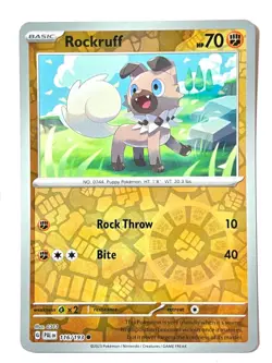 Rockruff 116/193 Reverse Holo Common Paldea Evolved Pokemon Near Mint NM - Image 4