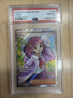 Pokemon Scarlet & Violet Stellar Crown Lacey #166/142 PSA 10 - Image 1