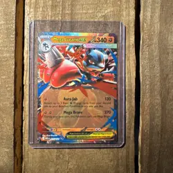 Pokemon Mega Evolution - Mega Lucario ex 077/132 - English MEG NM Pack Fresh - Image 1