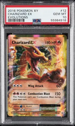 2016 POKEMON XY EVOLUTIONS #12 CHARIZARD EX PSA 10 - Image 1