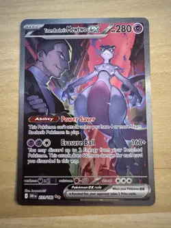 Pokemon TCG Team Rockets Mewtwo EX 231/182 Full Art Destined Rivals English - Image 3