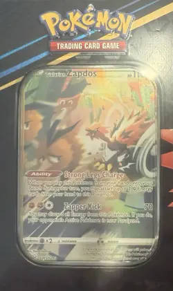 Pokemon TCG: Crown Zenith Tin Galarian Zapdos - Image 3