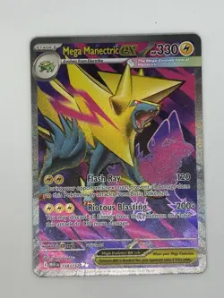 Mega Manectric EX 158/132 - Ultra Rare - Mega Evolution Base Set - Pokemon TCG - Image 1