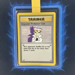 🔥 Imposter Professor Oak 73/102 🔥 Original Non Holo Rare Base Set Pokemon Card - Image 1