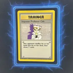 🔥 Imposter Professor Oak 73/102 🔥 Original Non Holo Rare Base Set Pokemon Card - Image 2