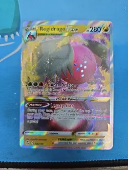Pokemon TCG Regidrago VSTAR 136/195 Silver Tempest Ultra Holo - Image 1