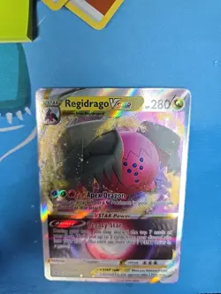Pokemon TCG Regidrago VSTAR 136/195 Silver Tempest Ultra Holo - Image 5