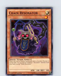 Yu-Gi-Oh TCG Chain Resonator HSRD-EN018 1st Edition Regular Common Card NM - Image 1