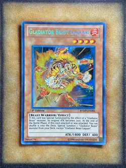 Yugioh Gladiator Beast Laquari RYMP-EN096 Secret Rare 1st Ed NM - Image 1