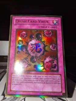 Yu-Gi-Oh! Crush Card Virus GLD1-EN038 Gold Series Gold Rare - Image 1