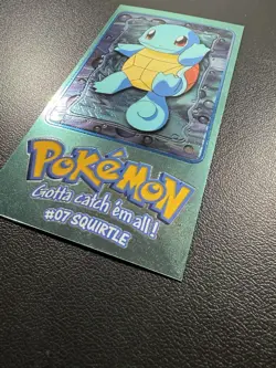 Pokemon Topps Series 1 #07 SQUIRTLE 1999 Chrome 2of5 Card TV Animation Edition - Image 4