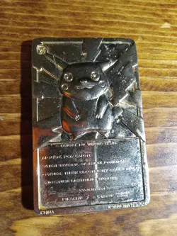 1999 BK 23K Gold Plated Pokemon Pikachu Trading Card - Image 2