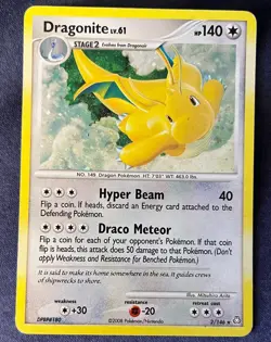 Dragonite LV 61 Holo Rare 2/146 Legends Awakened Pokemon Card LP 2008 Vintage - Image 1