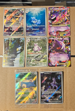 Pokemon 151 Mewtwo 052 Sealed, Snorlax 051 Sealed Promo, Gengar, LOT 8 CARDS - Image 1