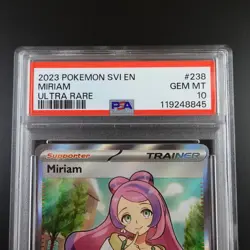 PSA 10 Miriam 238/198 Pokemon Scarlet Violet Trainer Holo Graded Card - Image 2