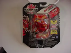 mint on card 2010 SEGA Bakugan Helix Dragonoid Red Pyrus DNA Gundalian Invaders - Image 1