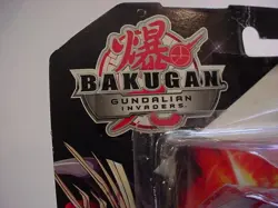 mint on card 2010 SEGA Bakugan Helix Dragonoid Red Pyrus DNA Gundalian Invaders - Image 3