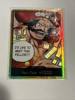 Gold Roger Don Card Foil Carrying On His Will Near Mint Op13 - Image 1