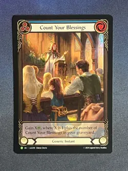 FAB LGS359 Count Your Blessings FOIL Promo Generic Instant Flesh & Blood TCG - Image 1
