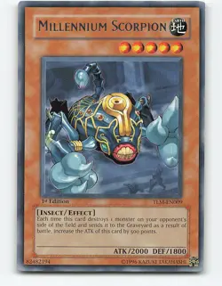 Millennium Scorpion #TLM-EN009 1st Edition YuGiOh Card - Image 1