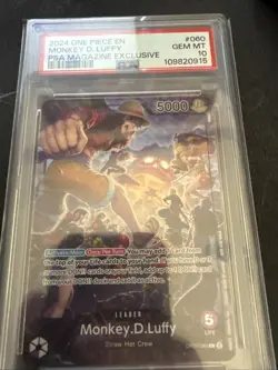 Monkey.D.Luffy (PSA Magazine) OP05-060 One Piece Promotion Cards Foil - Image 1