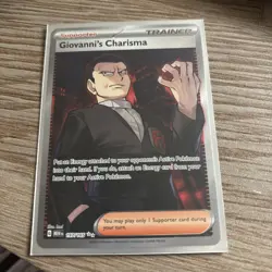 Giovanni's Charisma 197/165 Pokemon 151 Full Art Trainer Pokemon Card Mint/NM - Image 1